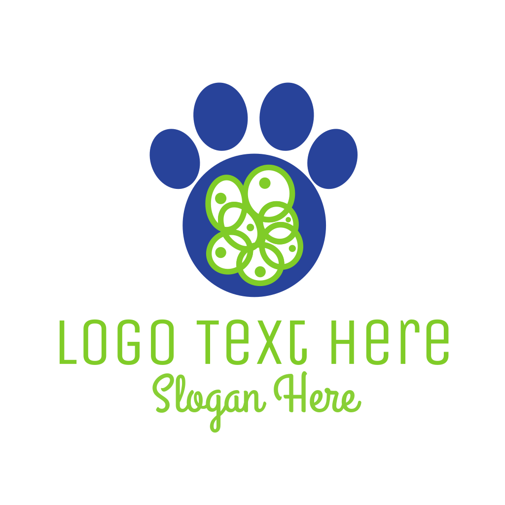 Blue Paw Logo BrandCrowd Logo Maker