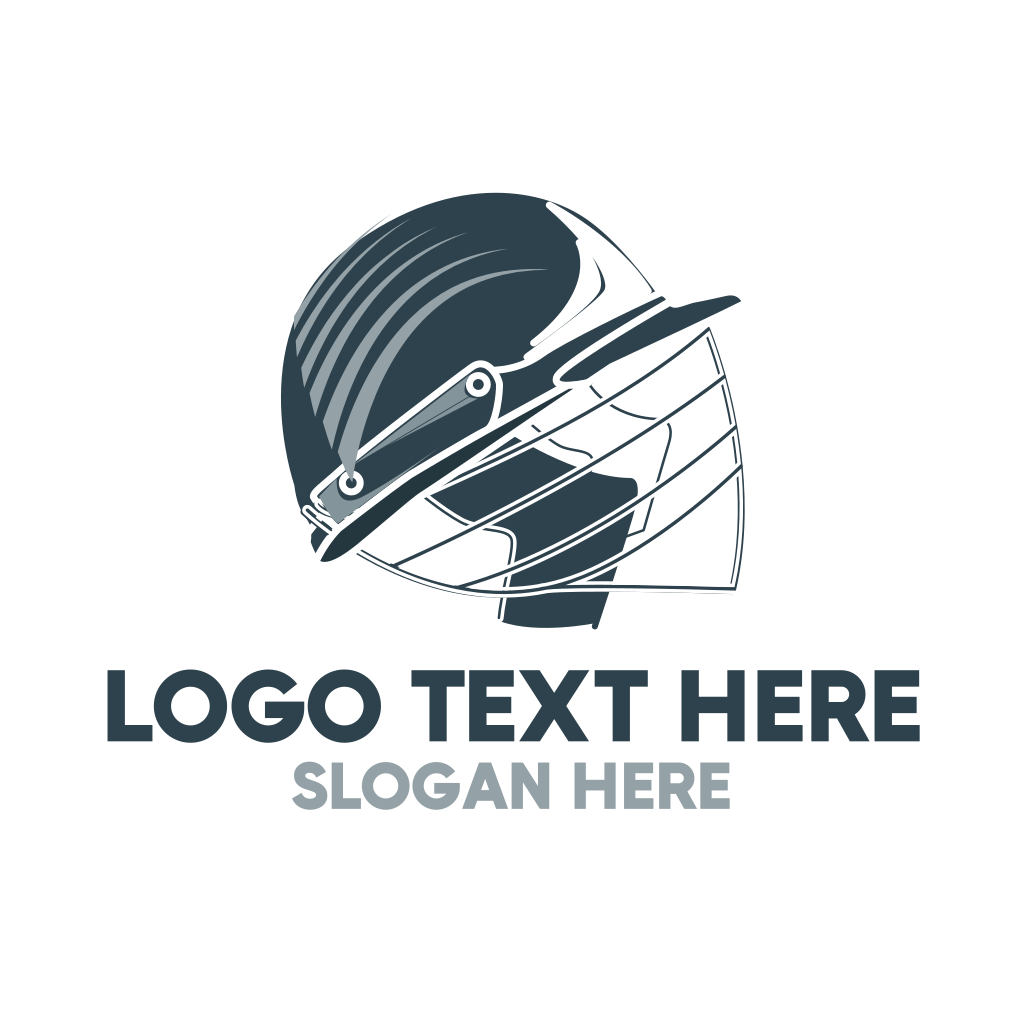 Blue Cricket Helmet Logo BrandCrowd Logo Maker