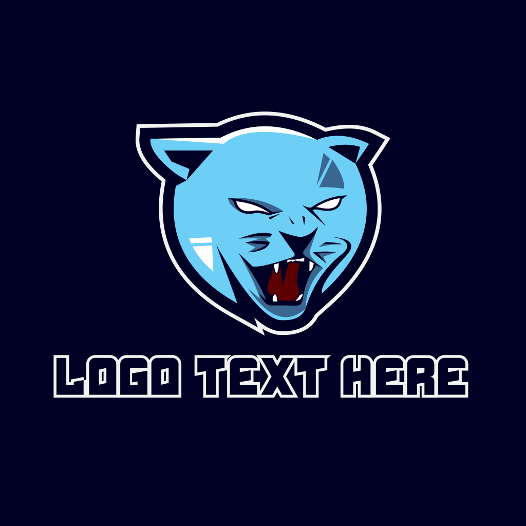Blue Cat Gaming Logo BrandCrowd Logo Maker