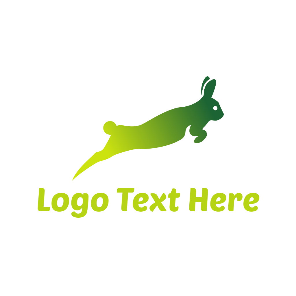 Green Rabbit Leap Logo BrandCrowd Logo Maker