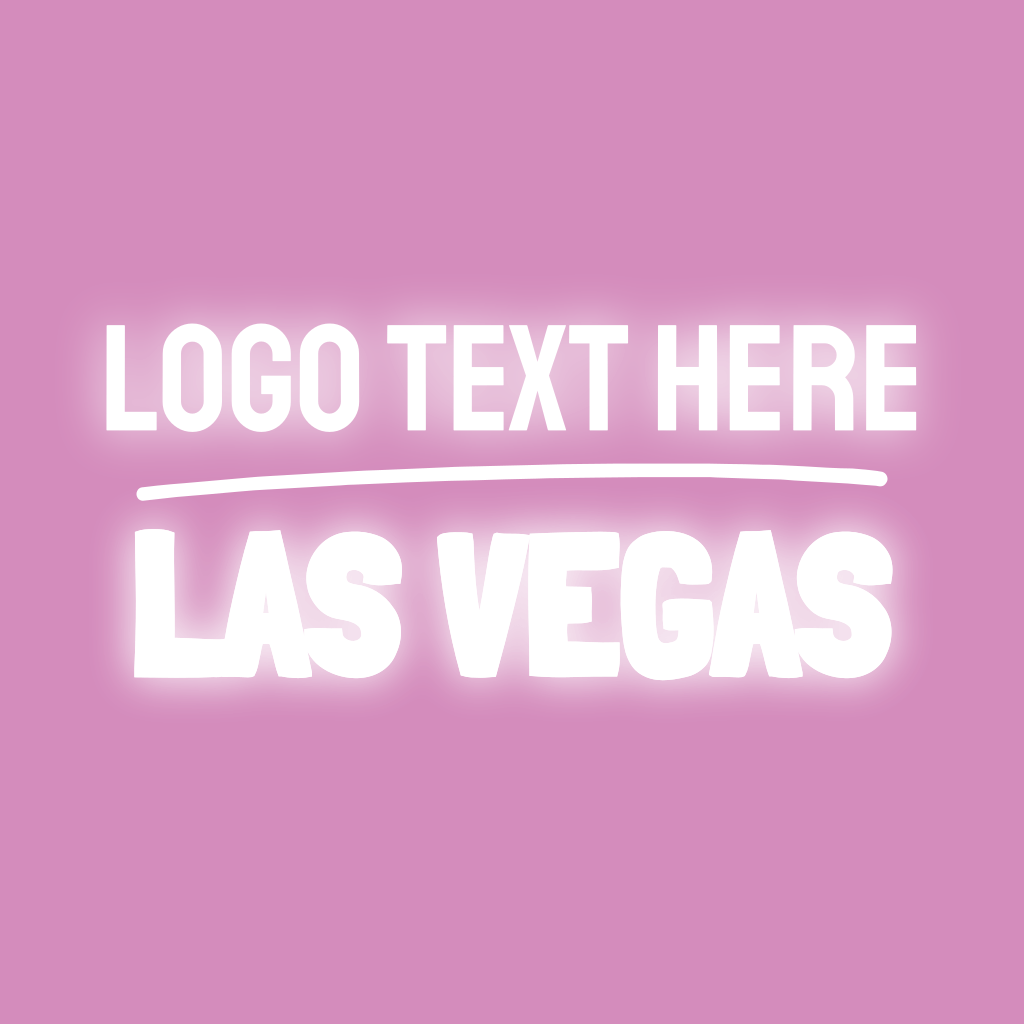 Las Vegas Neon Font Logo BrandCrowd Logo Maker