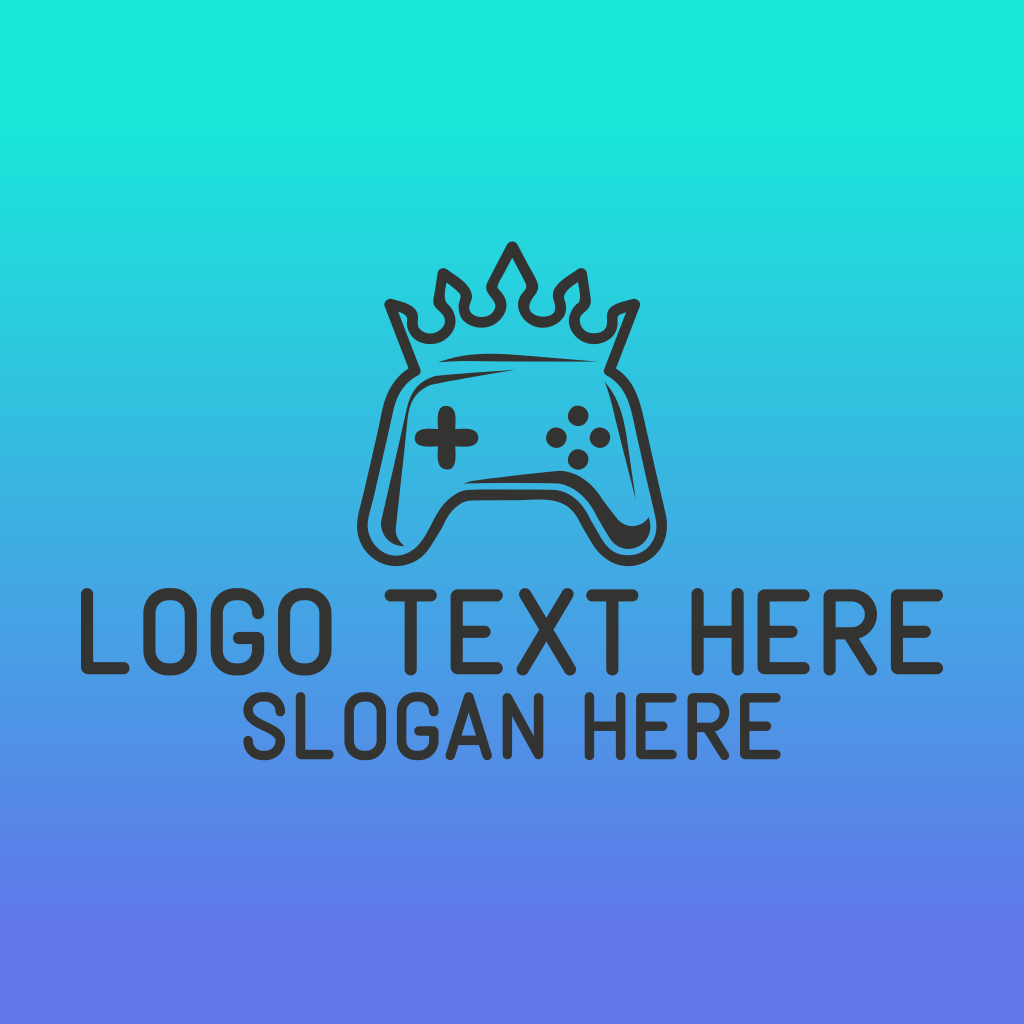 Crown Game Controller Logo BrandCrowd Logo Maker