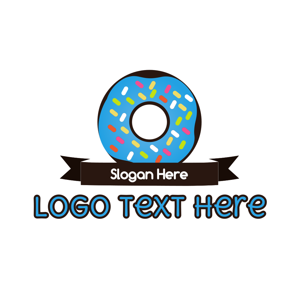 Donuts & Ribbon Logo BrandCrowd Logo Maker