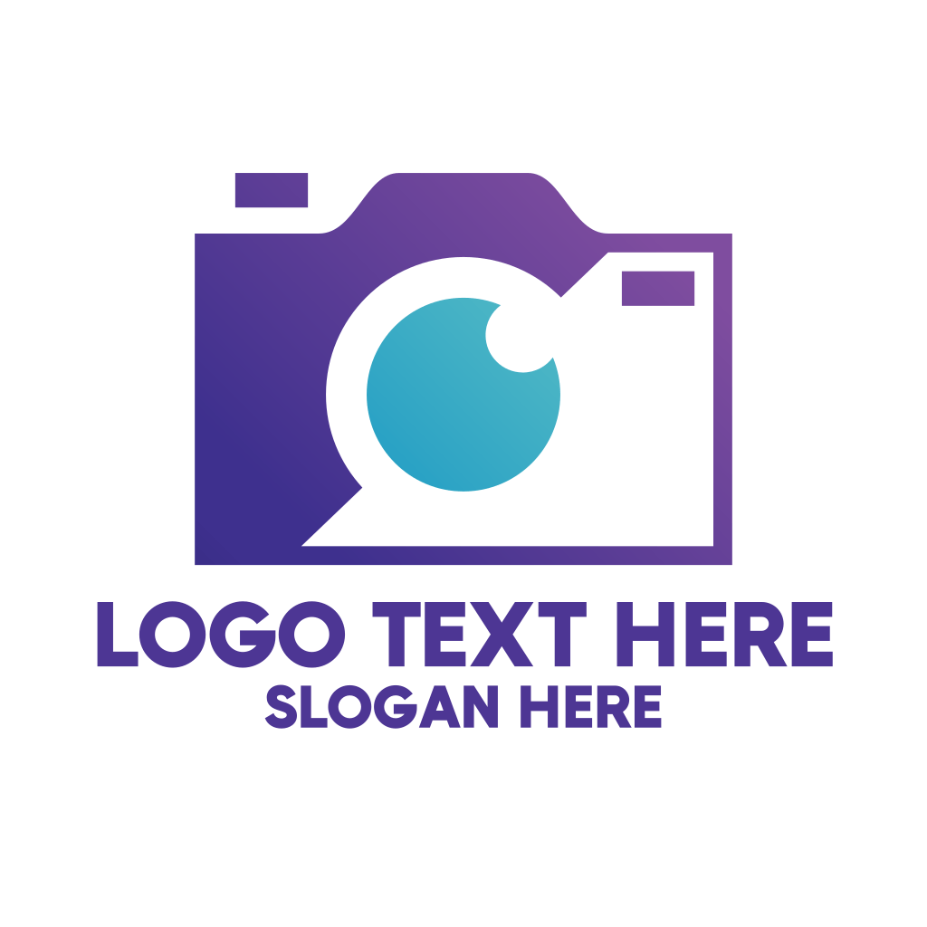 Blue Minimalist Camera Logo BrandCrowd Logo Maker