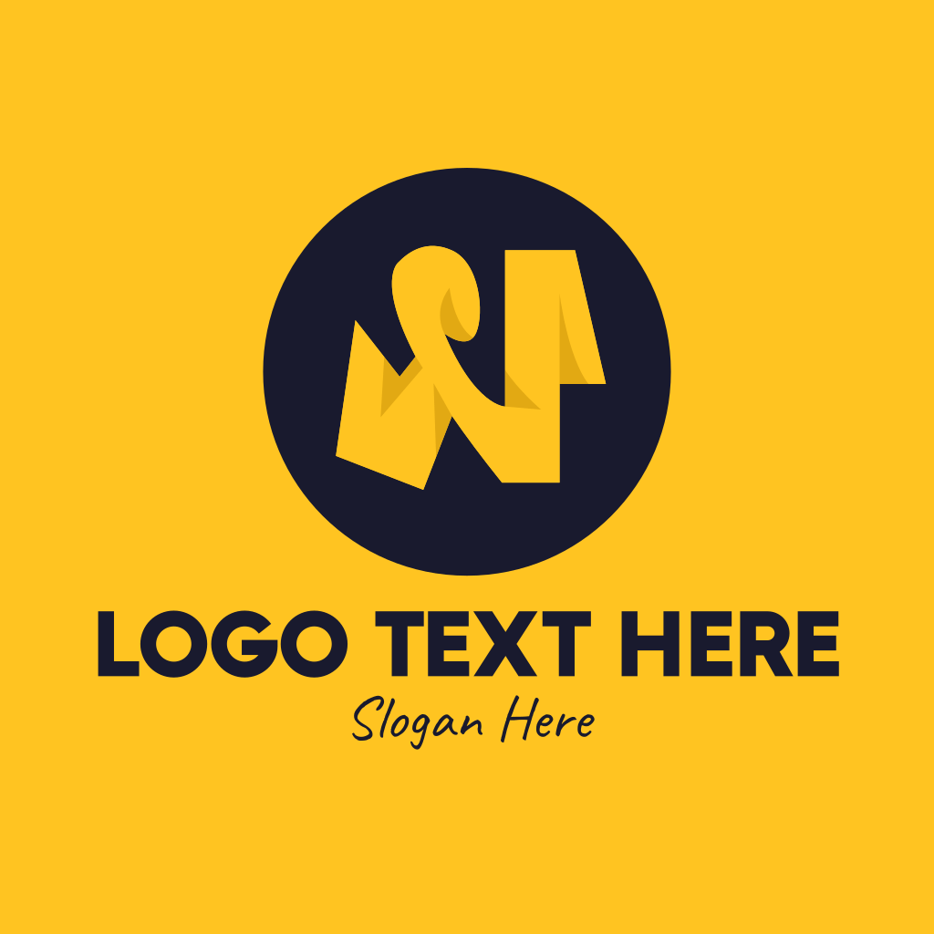 Yellow Letter N Logo BrandCrowd Logo Maker