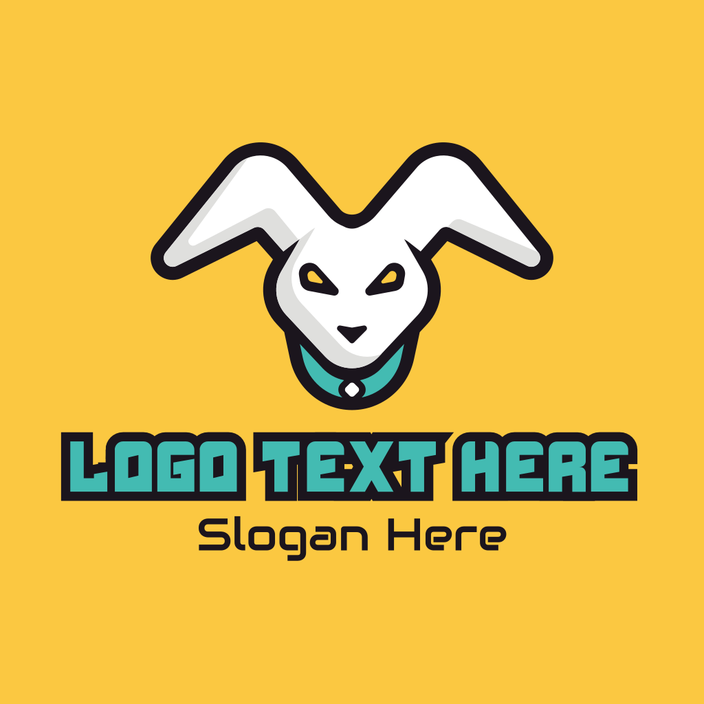 White Rabbit Mascot Logo BrandCrowd Logo Maker