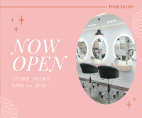 Hair Salon is Open Facebook post BrandCrowd Facebook post Maker