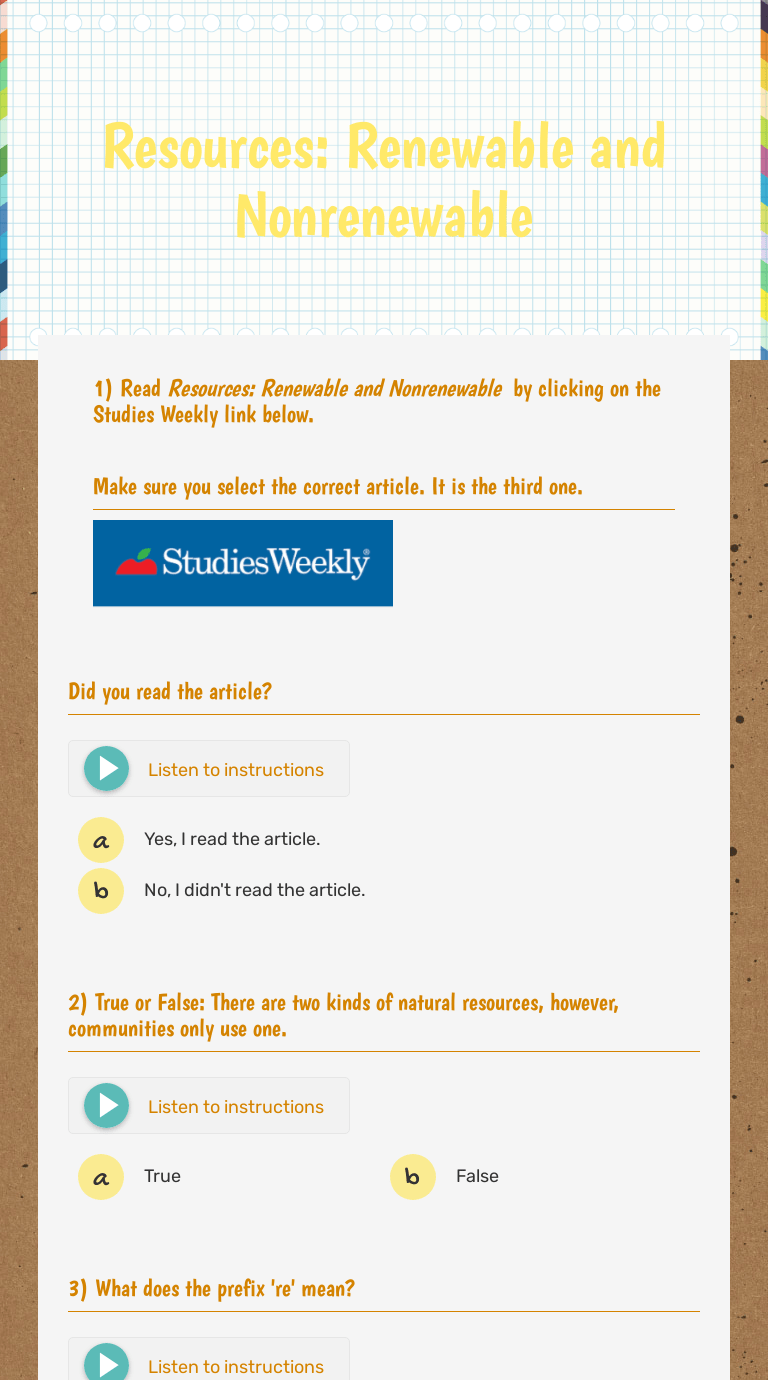 Resources Renewable and Nonrenewable Interactive Worksheet by Mindy