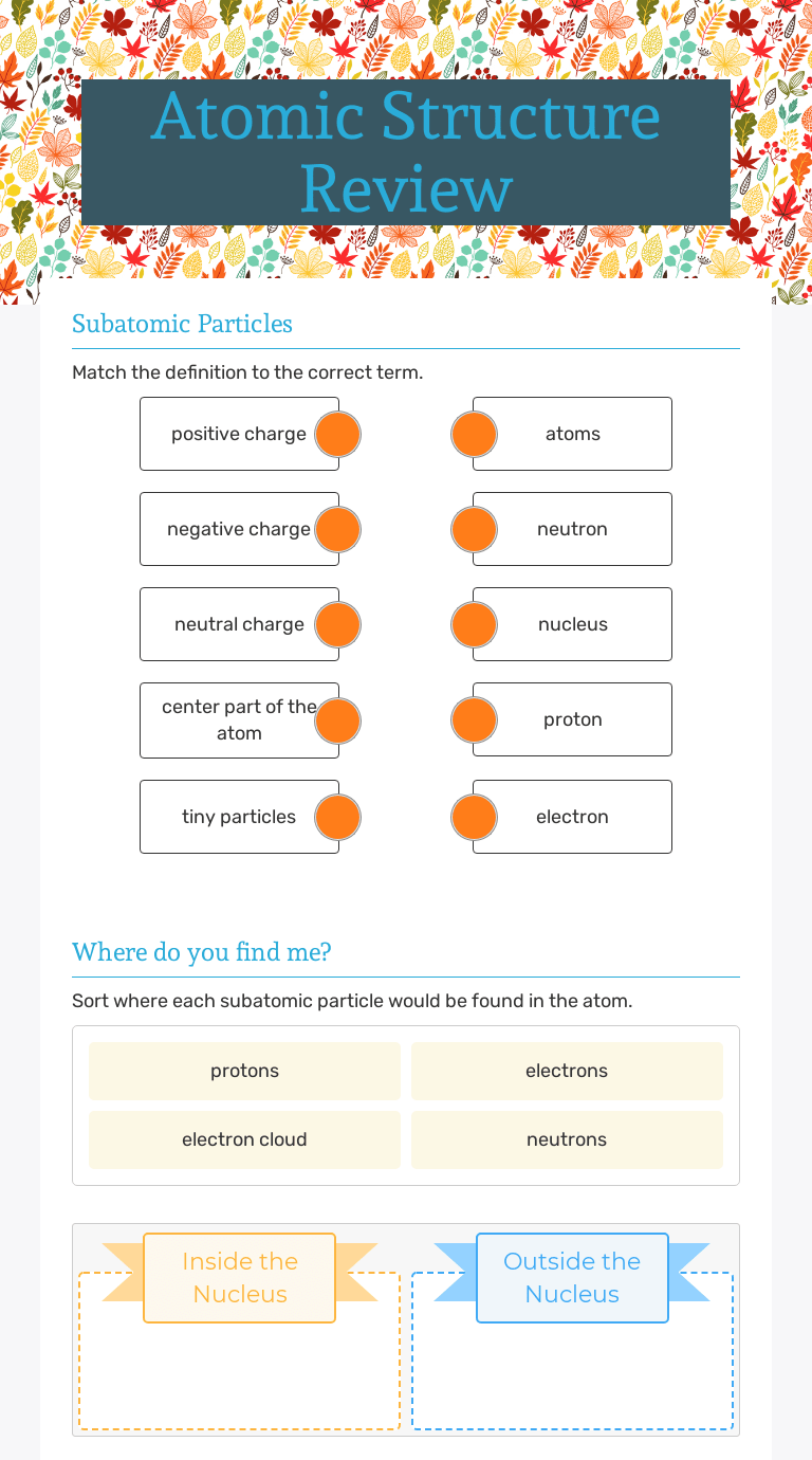 Atomic Structure Review Worksheet – E-streetlight.com