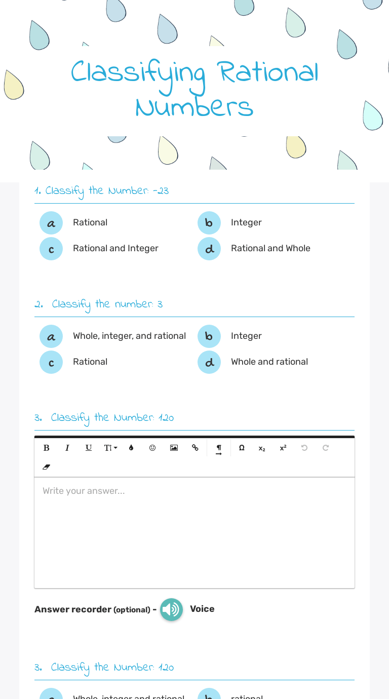 Classifying Rational Numbers Worksheet – E Street Light