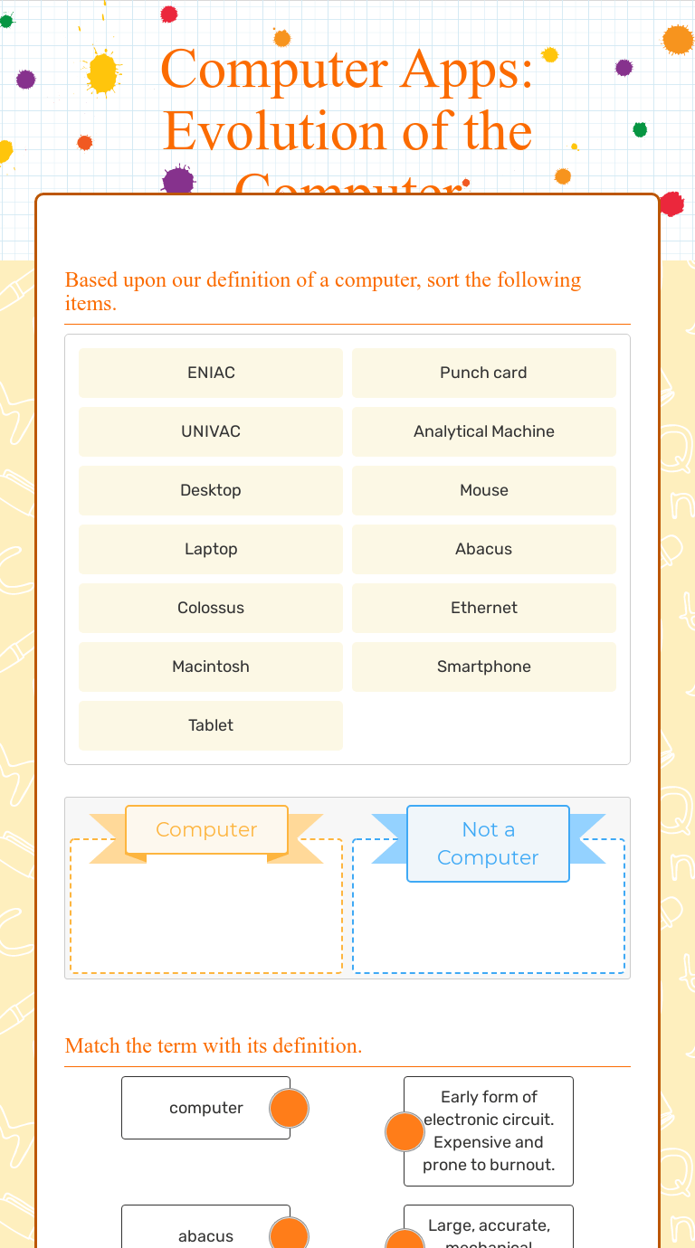 Computer Apps Evolution of the Computer Interactive