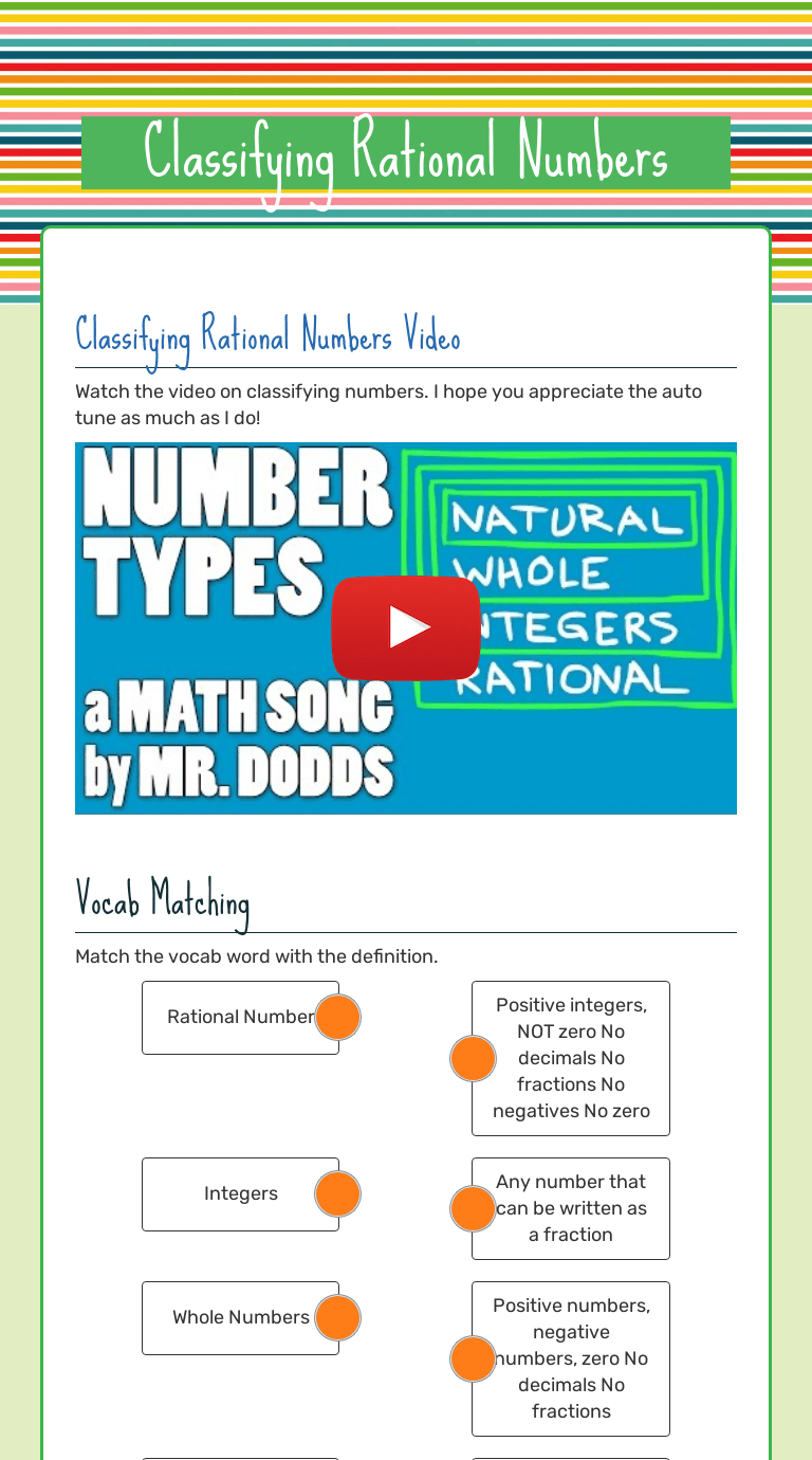 Classifying Rational Numbers Worksheet Proworksheet.my.id