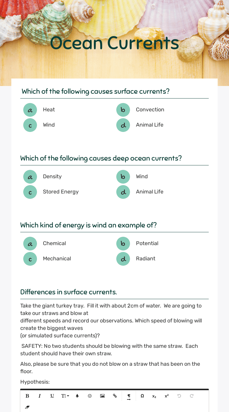 Convection Currents Worksheet Answers Alphabet Worksheets