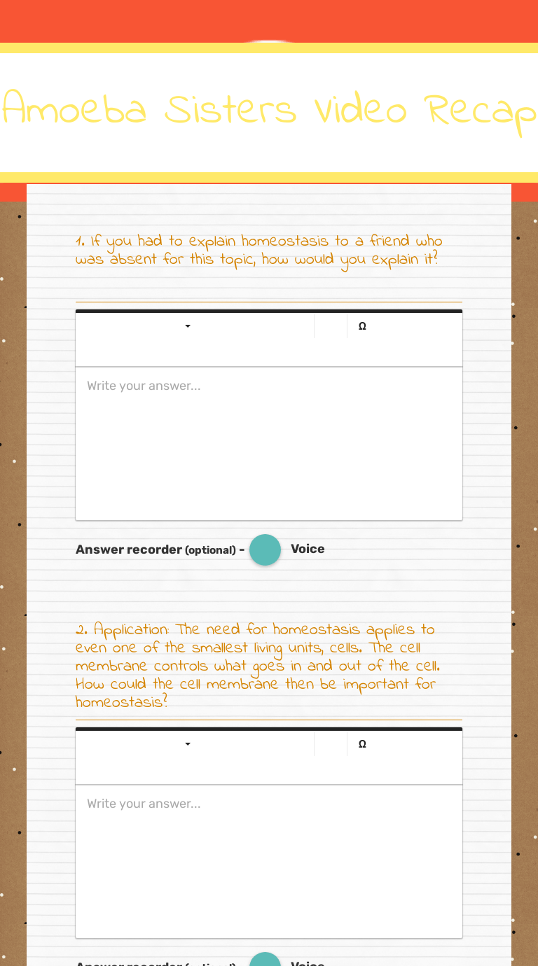 Amoeba Sisters Video Recap Interactive Worksheet by Susan Batchelor