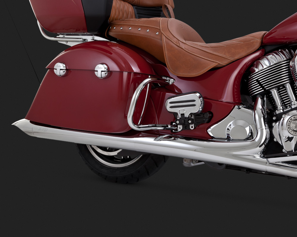 Vance & Hines Turndown SlipOns for Indian Exhaust Chrome Indian Chieftain Roadmaster 18531