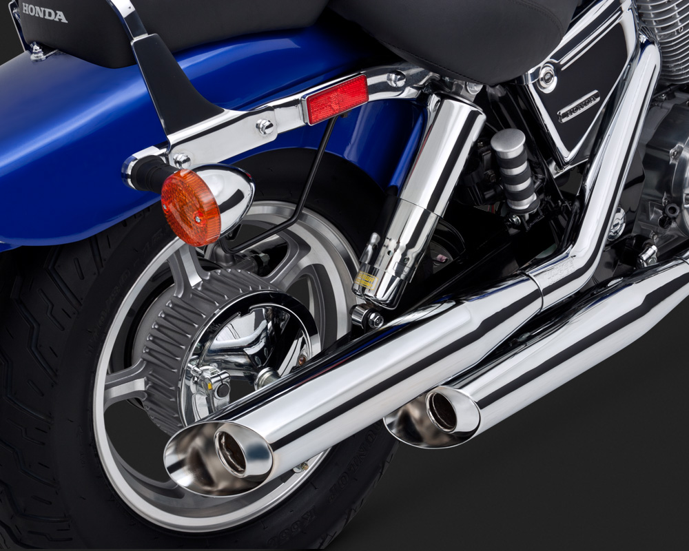 Vance & Hines Classic II / Bagg Dual Exhaust Chrome Honda Shadow Spirit
