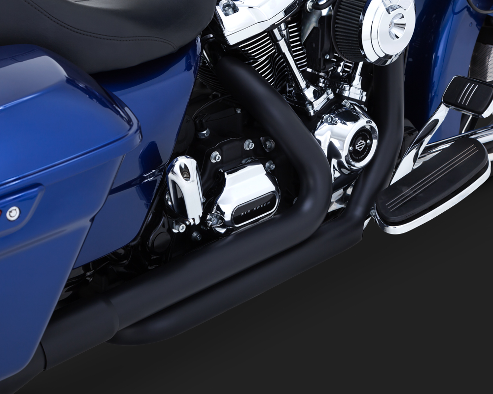 Vance & Hines Dresser Duals Exhaust Black Harley Davidson Touring 47651