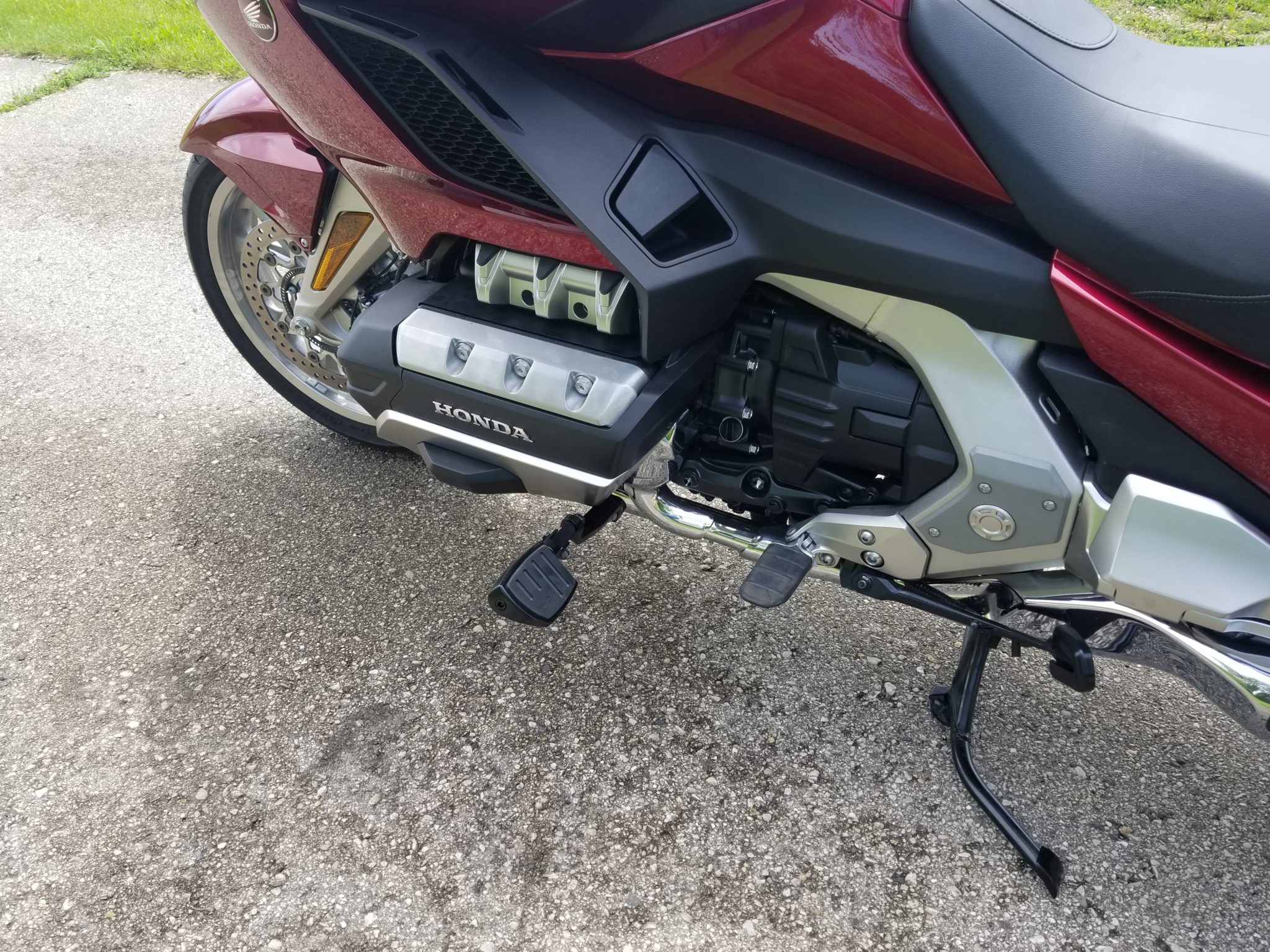 Rivco Silver Anodized Flip Out Highway Pegs for 2018 Honda Gold Wing