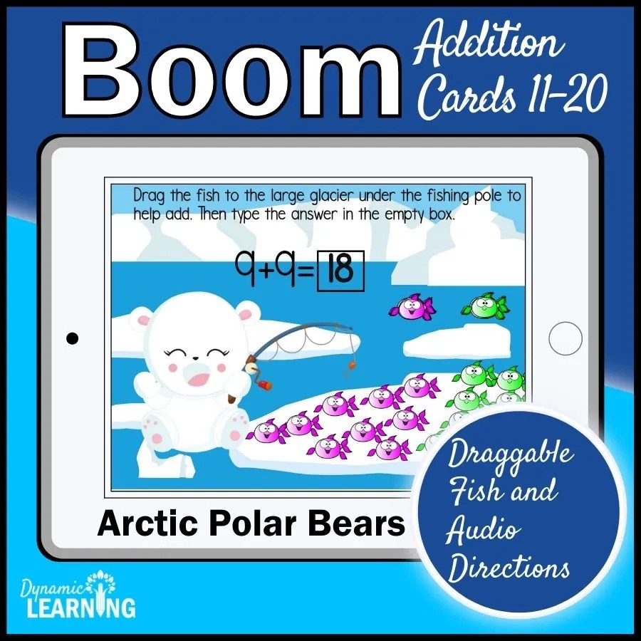 Arctic Polar Bear Math Boom Cards Dynamic Learning