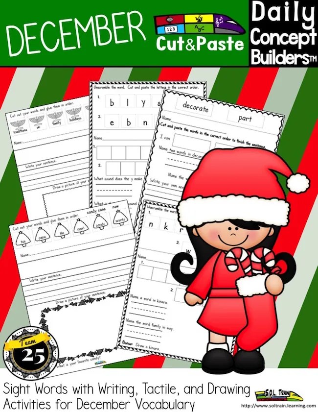 Christmas Around the World Content Vocabulary and Phonics Activities