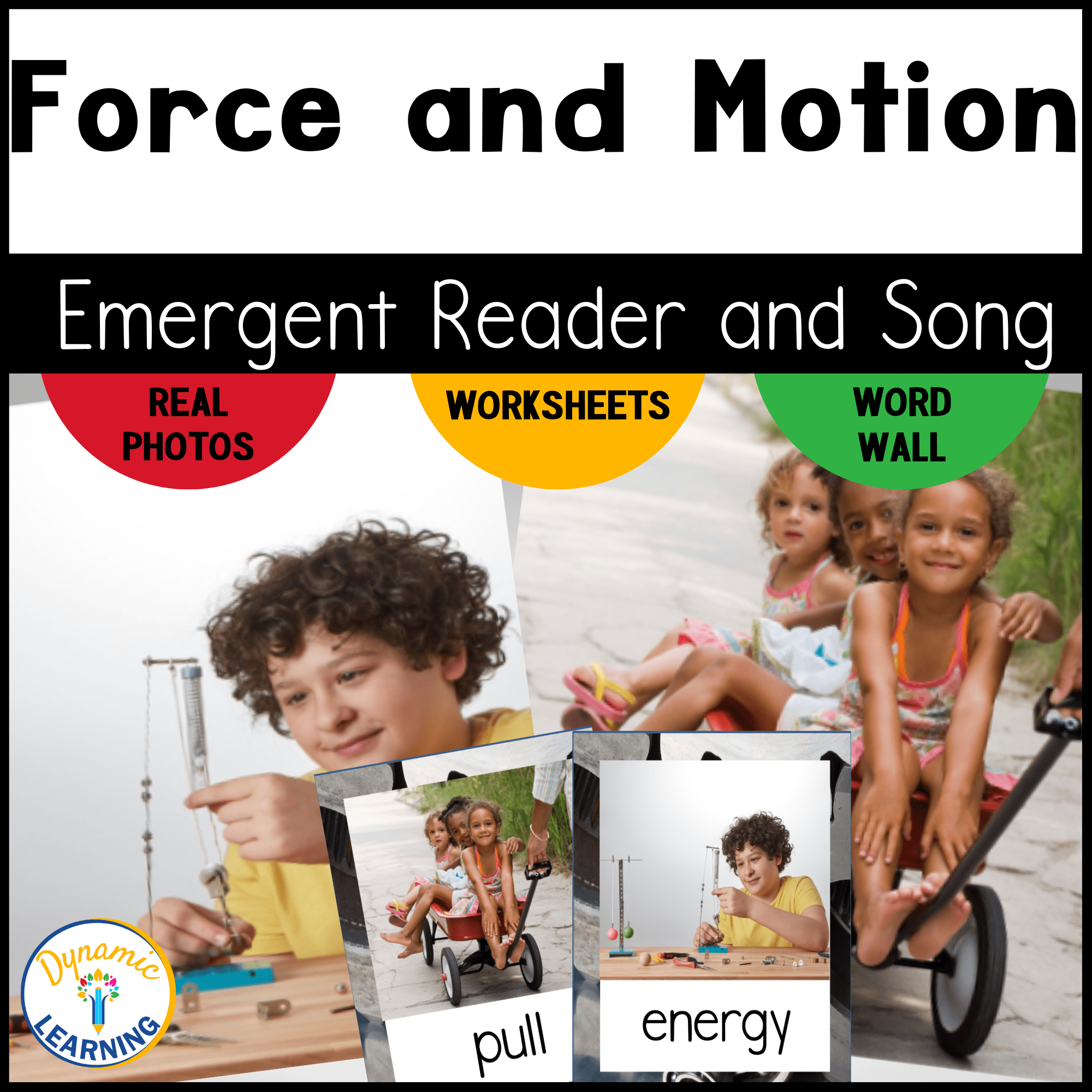 Force and Motion Reading Comprehension and Vocabulary Activities