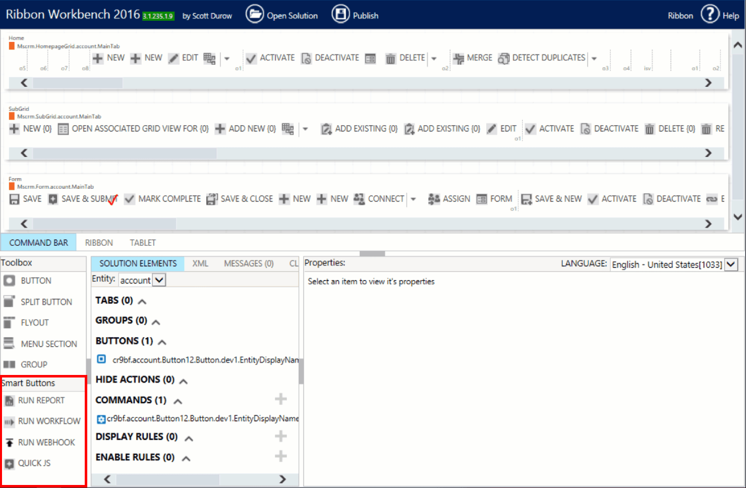 Overview of Ribbon Workbench Smart Buttons Dynamics Chronicles