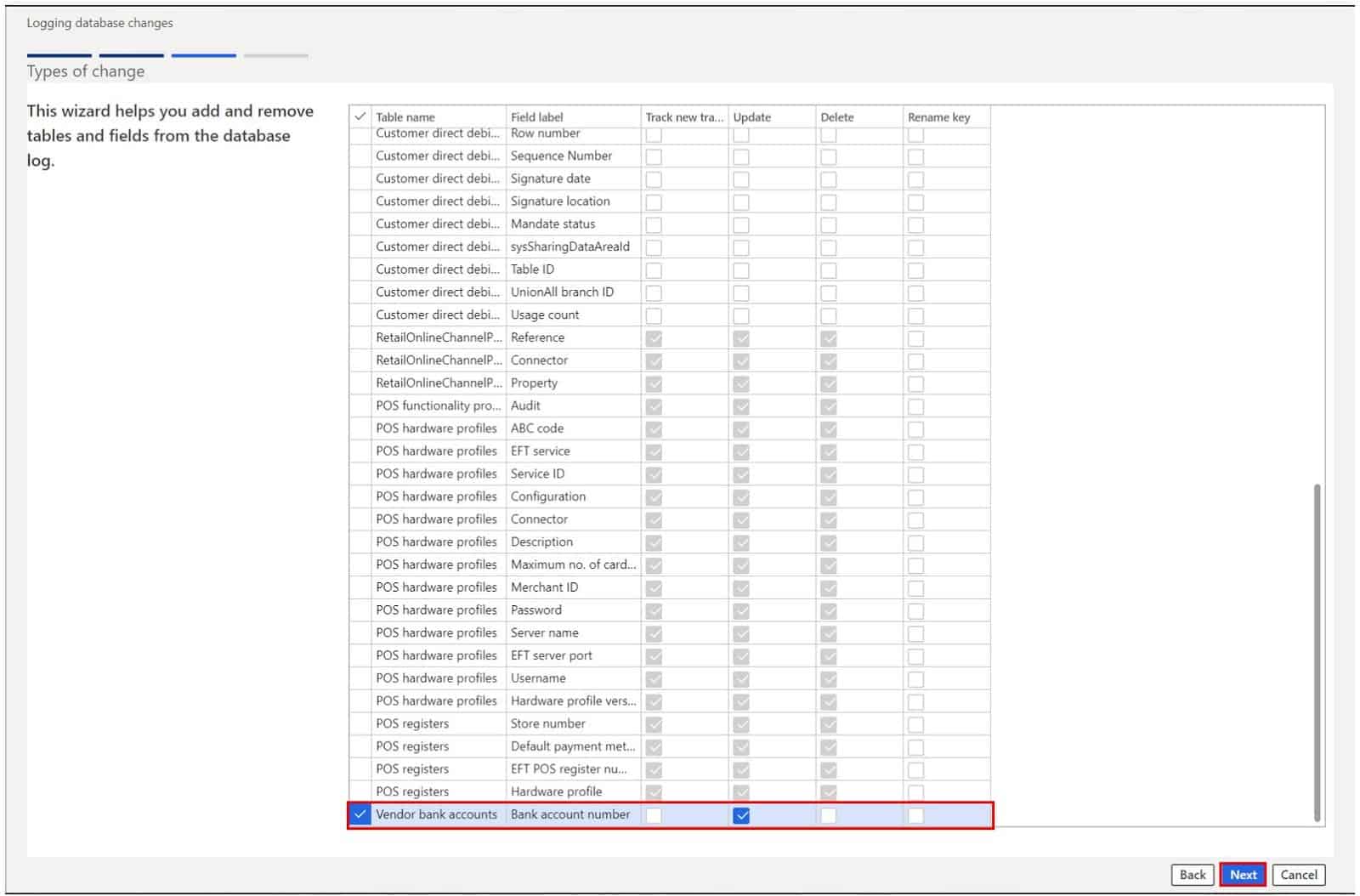 Database Logging D365 Finance and Operations Dynamics Tips