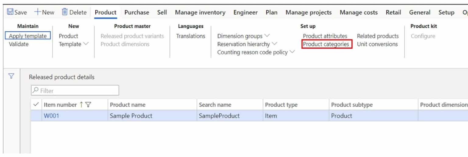 Enable Product Attributes D365 Finance and Operations Dynamics Tips