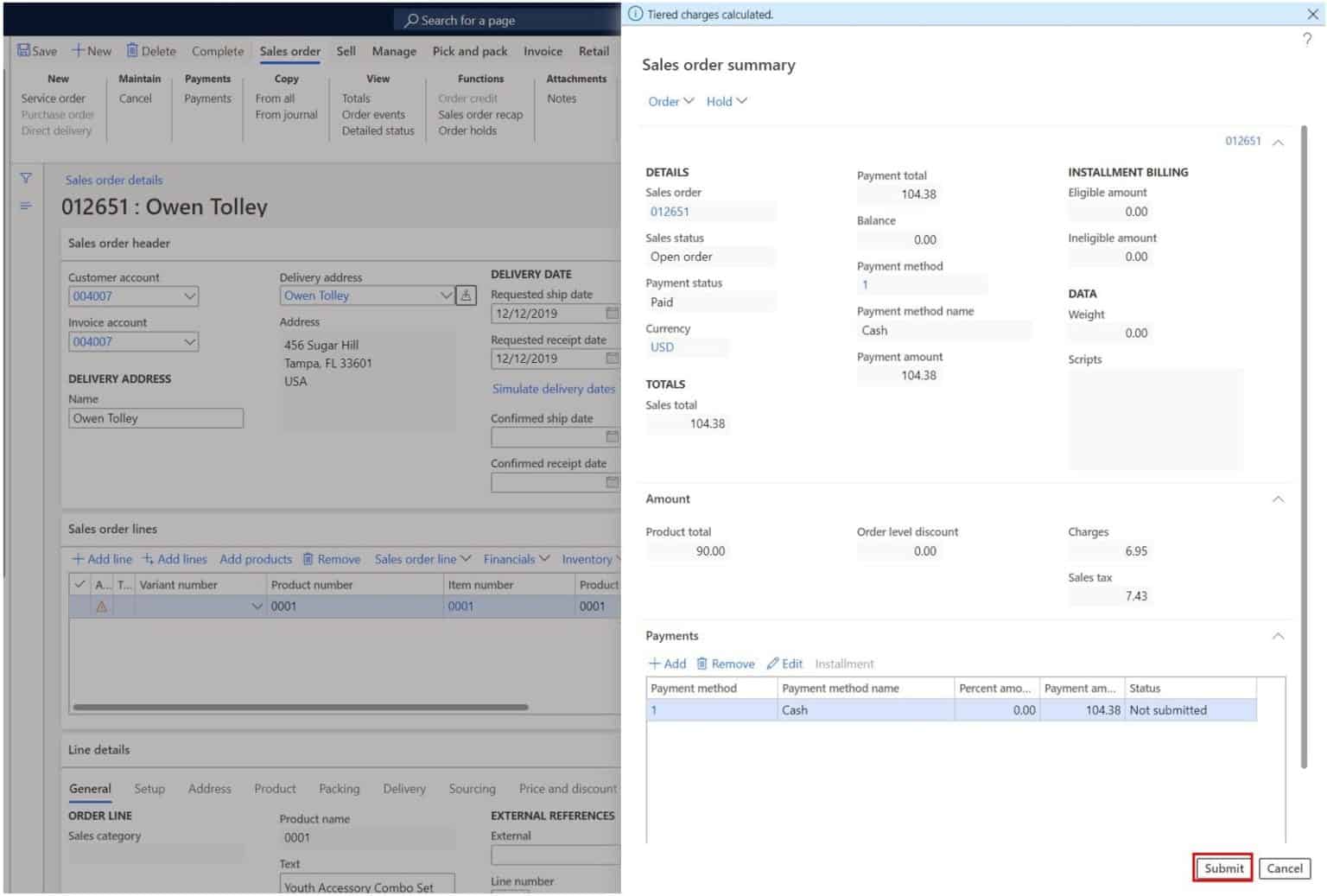 Price Change on Delivered Retail Sales Order D365 F&O Dynamics Tips