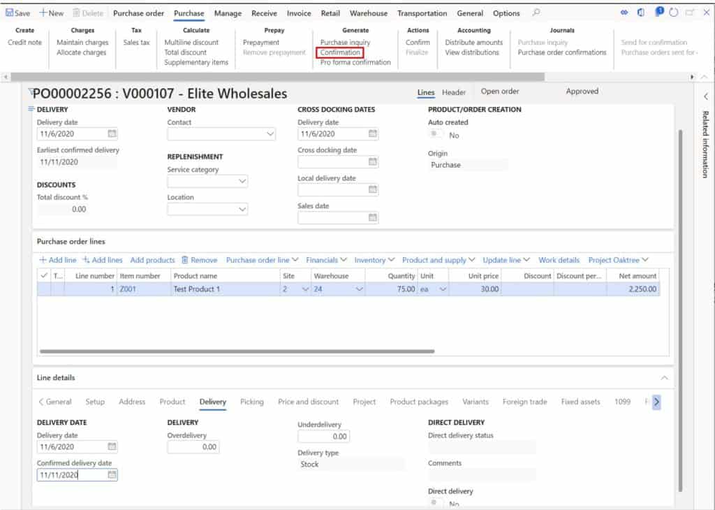 How To Process a Purchase Order D365 Finance and Operations Dynamics