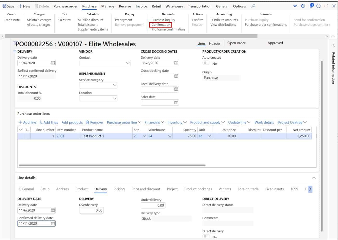 How To Process a Purchase Order D365 Finance and Operations Dynamics
