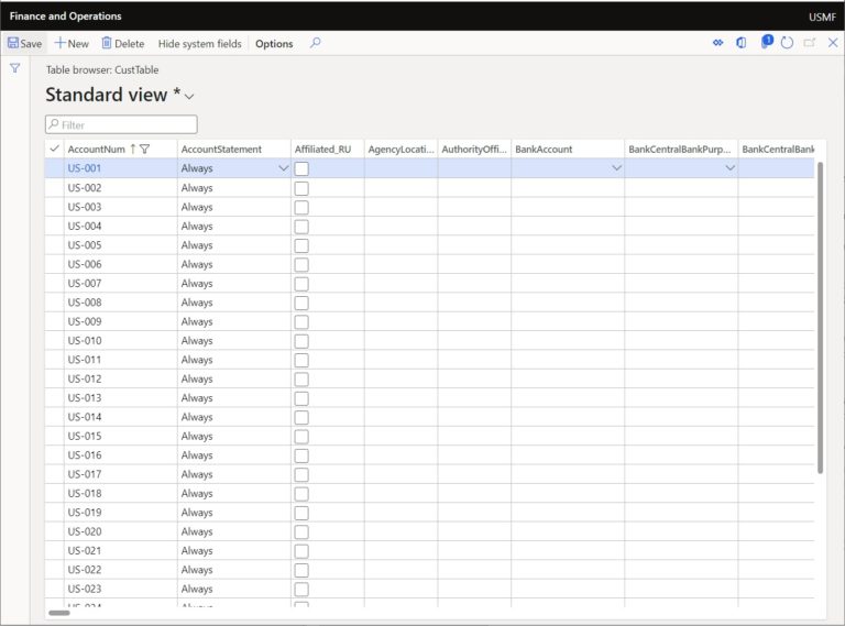 How to Use the Table Browser D365 Finance and Operations Dynamics Tips