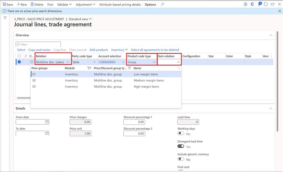 Trade Agreements Explained Dynamics 365 Finance and Operations