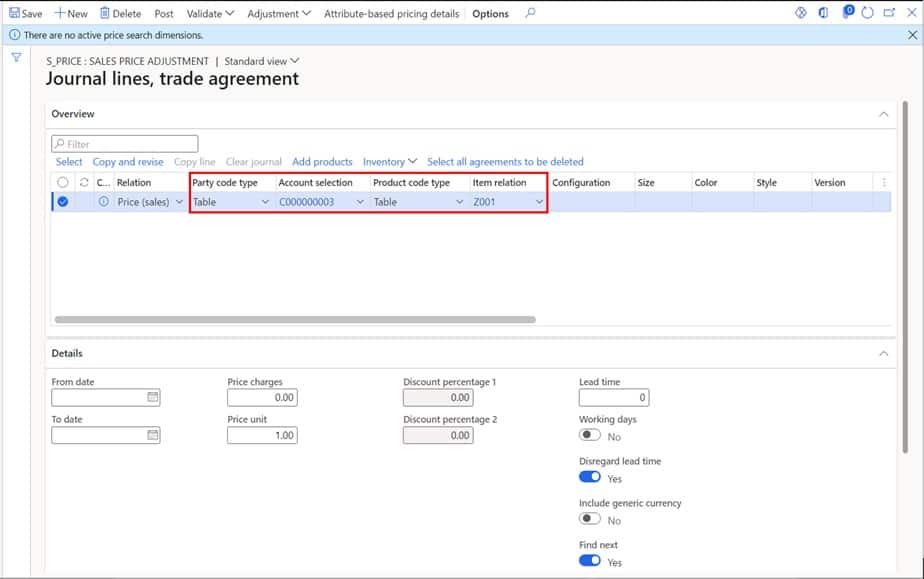 Trade Agreements Explained Dynamics 365 Finance and Operations