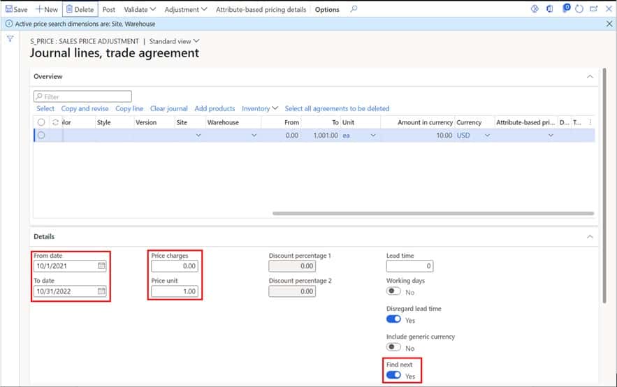Trade Agreements Explained Dynamics 365 Finance and Operations
