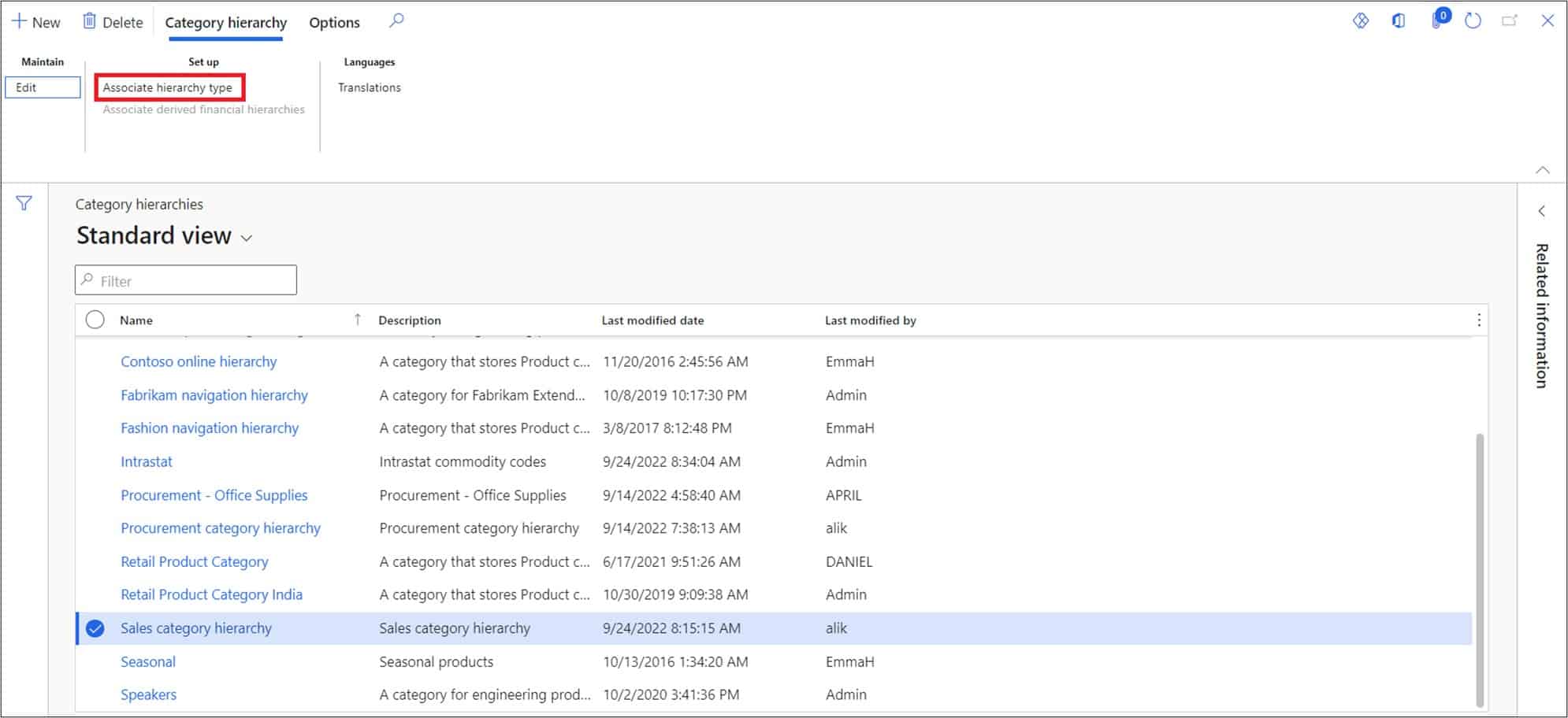 Sales Categories D365 Finance and Operations Dynamics Tips