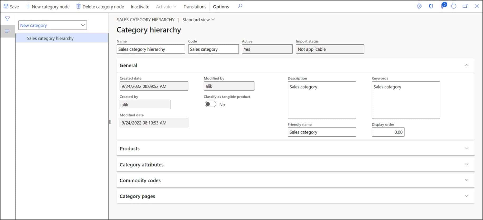 Sales Categories D365 Finance and Operations Dynamics Tips