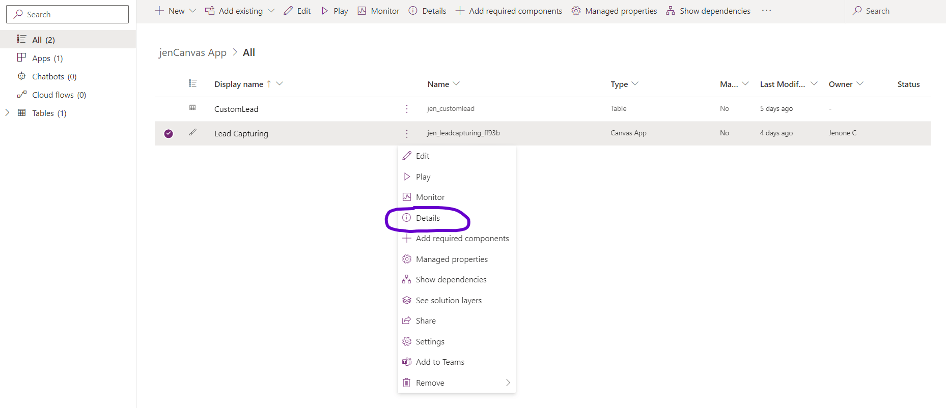 Canvas App Dynamics 365 Power Platform