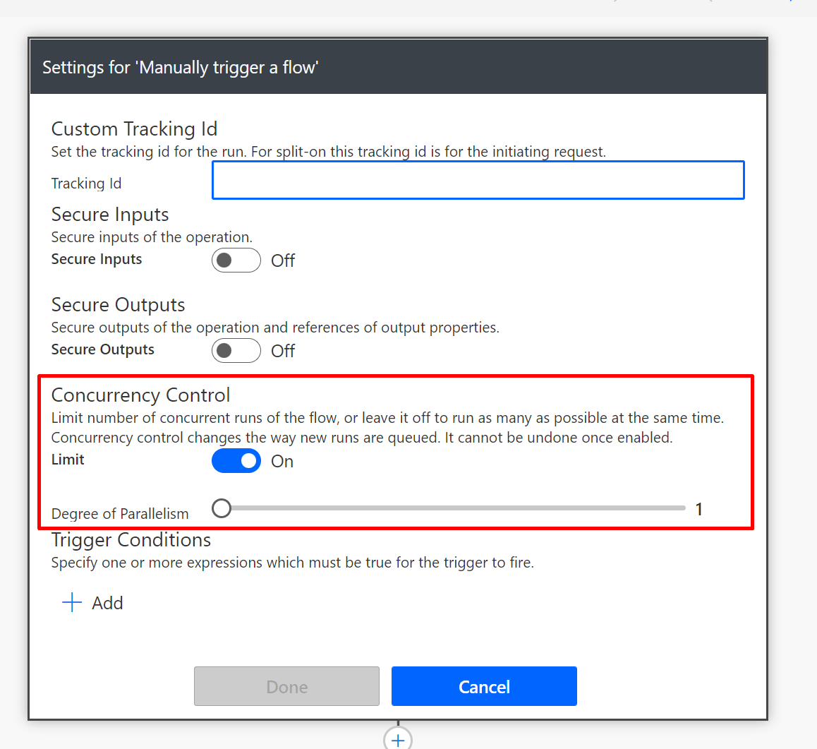 Flows stuck in Waiting state Concurrency control and Degree of