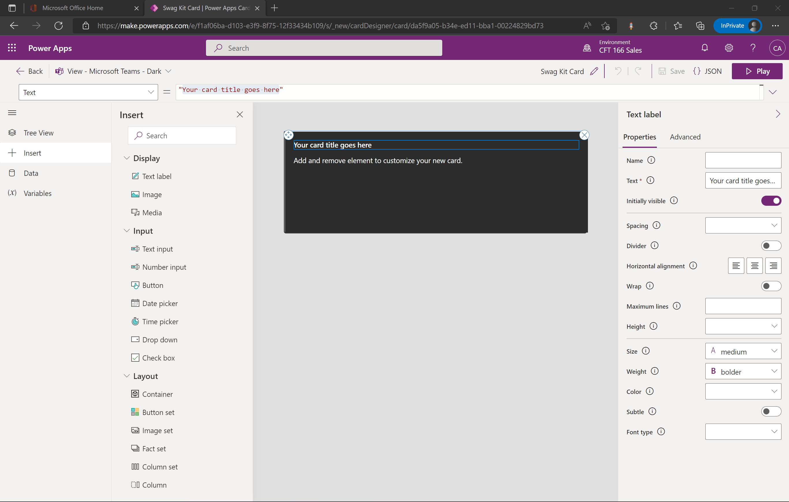 Cards for Power Apps [Preview] Power Platform D365 Demystified