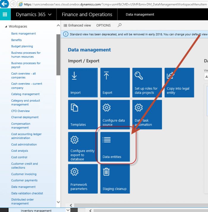 Dynamics 365 FO Data Entities basic DynamicsFox