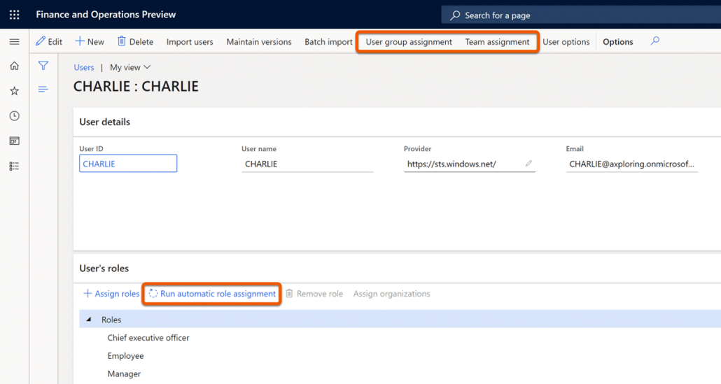 How to setup easy automatic role assignment Dynamicspedia