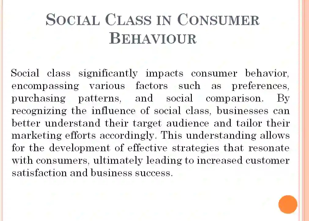 Social Class in Consumer Behaviour Characteristics, Determinants