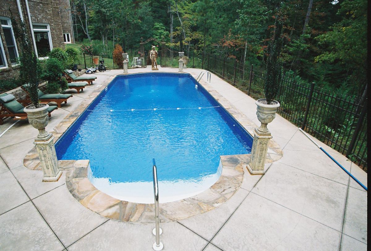 Rectangle Pool Gallery Brown's Pools & Spas Inc. Atlanta, Marietta