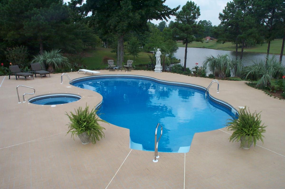 Freeform Pool Gallery Brown's Pools & Spas Inc. Atlanta, Marietta