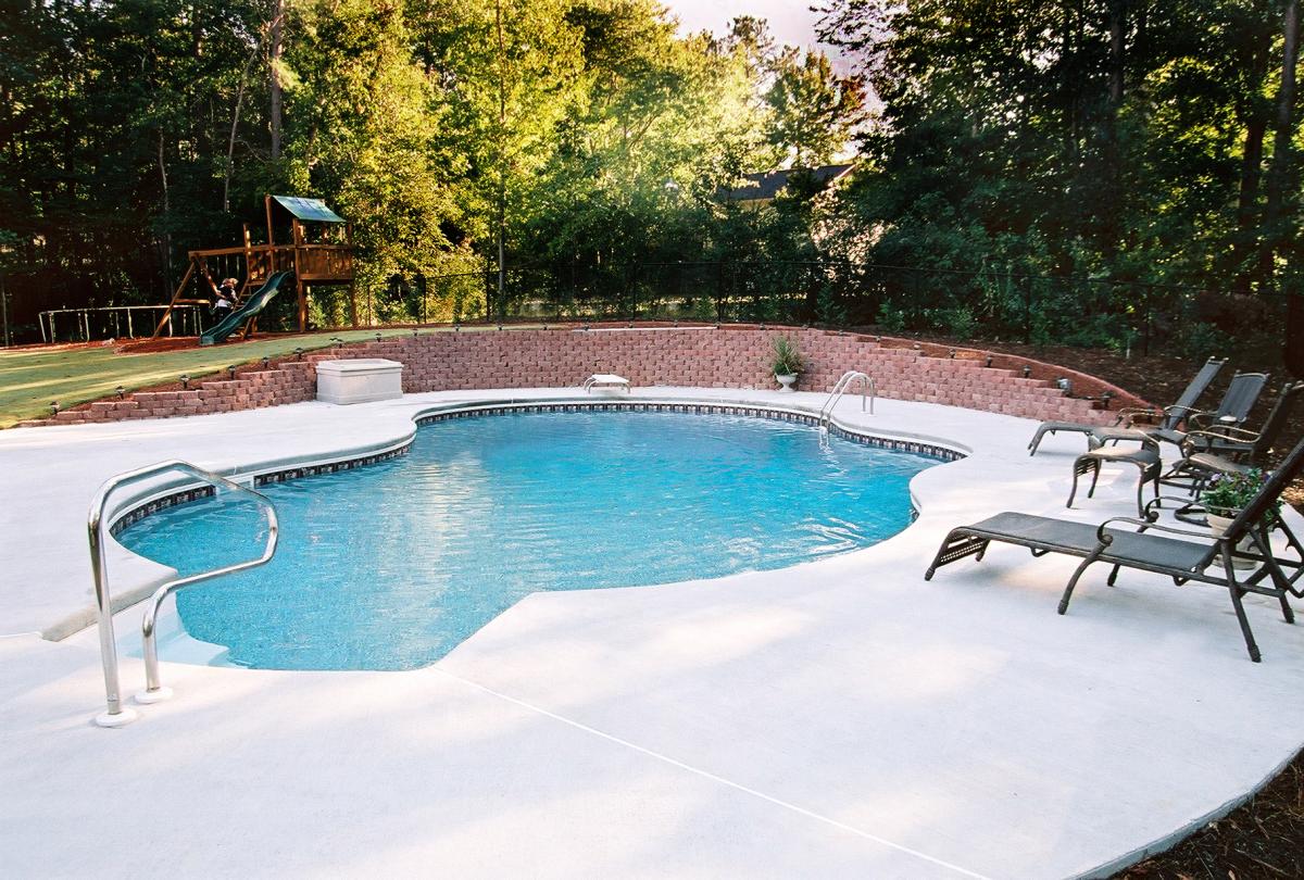 Freeform Pool Gallery Brown's Pools & Spas Inc. Atlanta, Marietta