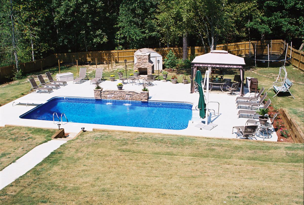 Rectangle Pool Gallery Brown's Pools & Spas Inc. Atlanta, Marietta