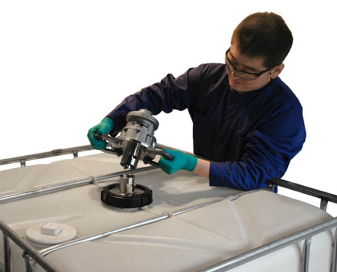 IBC Tote Mixers & Agitators Stainless Steel Tote Mixer at Dynamix