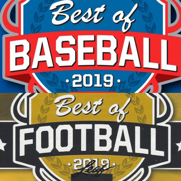 2019 LEAF BEST OF BASEBALL & FOOTBALL BUYBACK 20 BOX DOUBLE CASE BREAK