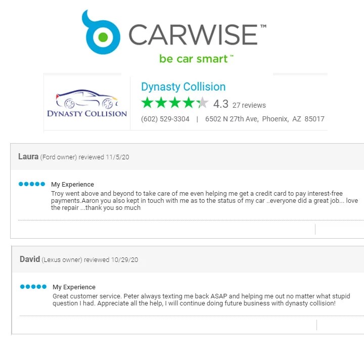 Free Body Repair Estimate Dynasty Collision Repair